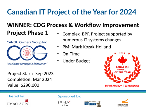 CANADIAN IT PROJECT OF THE YEAR